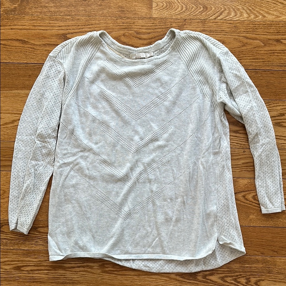 White Long Sleeve Knit Sweater